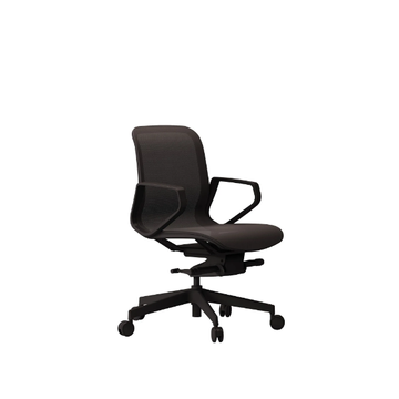 TRAMA - Height-adjustable mesh office chair with armrests by Las Mobili - view 3